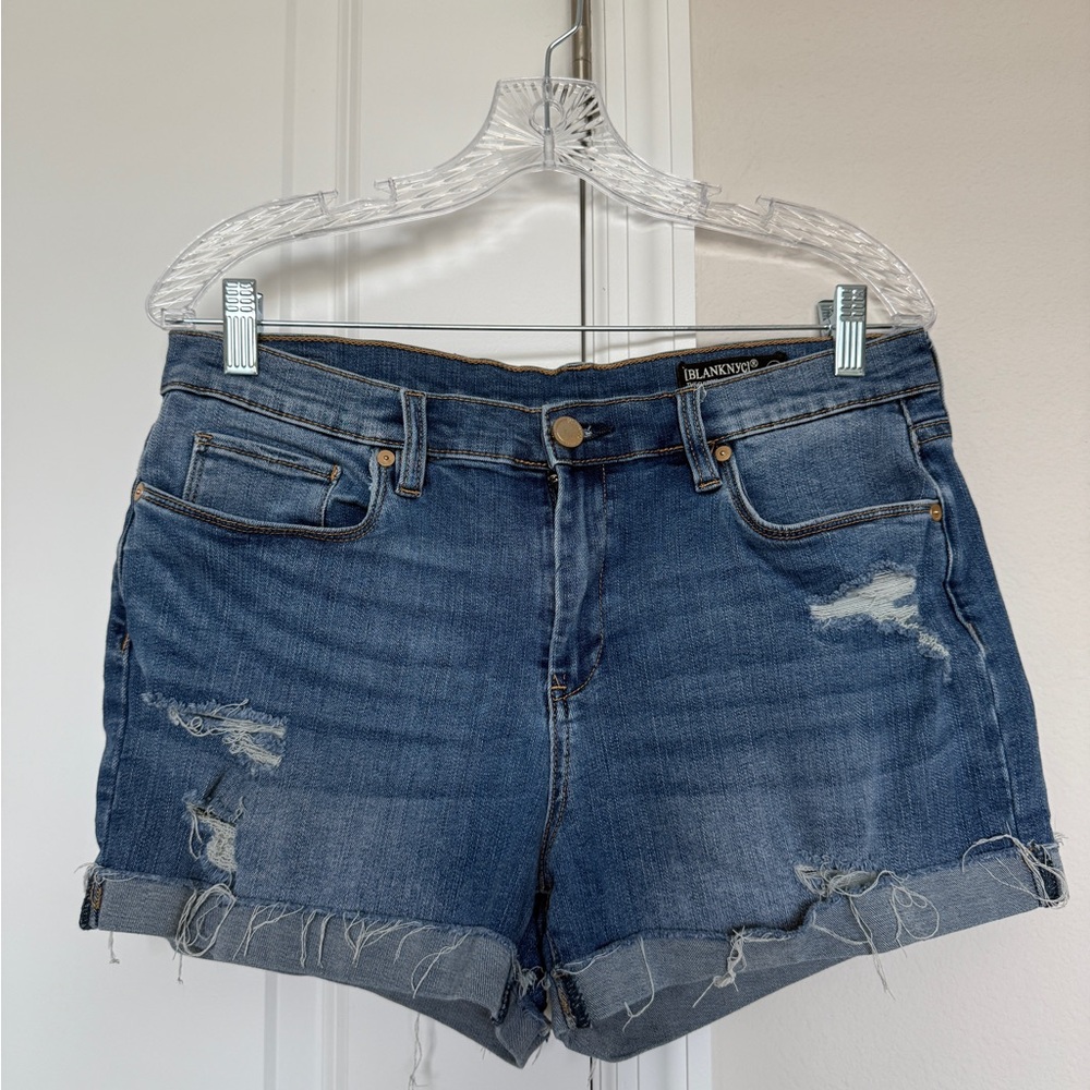 BlankNYC The Fulton Distressed Jean Shorts Size 29